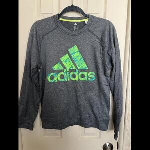 Adidas Men's Size S Pullover Crew Neck Climawarm Gray